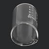10Pcs 10ml Borosilicate Glass Beakers Clear Scale Laboratory Cup Thick Experimental Graduated Cylinder Cup with Clear Scale Line for Science Lab