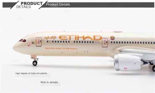 Modelo de avión Etihad B787-10 escala precisa 1 400 miniatura coleccionable Vantor 2