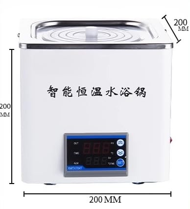 HH-1S Digital Single-Hole Water Bath, Heated Thermostatic Lab Bath with Timer and Temperature Control for Boiling, Drying, and Distillation (Single Hole Digital Timer)