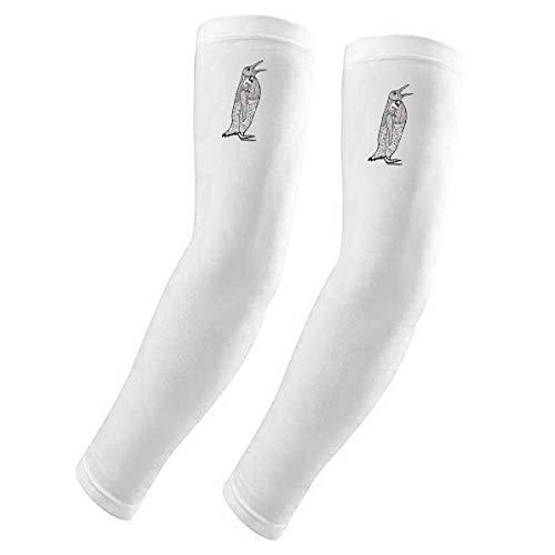 Manchettes de protection solaire UV en tissu et housse de gants pingouin