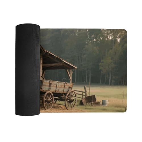 Desk Pad Protector 24x12 Inch Extended Vintage Farmhouse miniatura 3