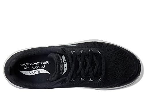 Skechers Skechers Men Arch Fit D'lux Sumner Sneakers, Black Mesh Synthetic, 11 US