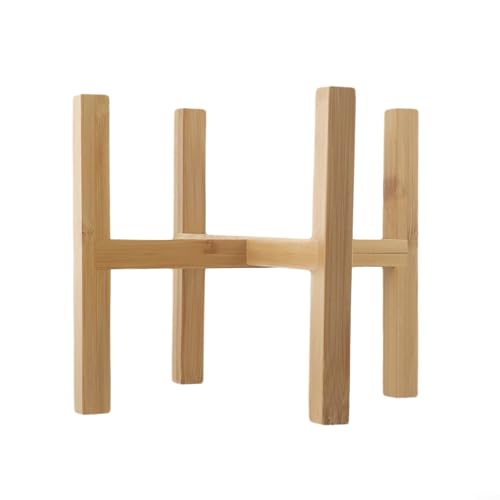 Support d'angle en bois pour plantes d'intérieur, jardin, support de pot de fleurs en bois solide et étagère à bonsaï pour petites plantes en pot, joli sol debout (L)