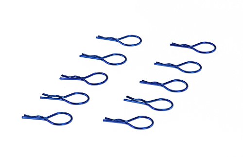 EDS Racing Products Big Body Clips for 1/10 Scale (Metallic Blue) (10pcs)