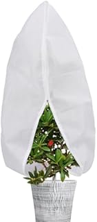 Abimars Garden Fleece Bags for Plants large, 1 Pack 2.5 x 2.5m 80gsm Horticultural Fleece for Plants, Plant Fleece Frost Protection Jackets, Non-Woven Fabric Plant Fleece Frost Protection Bags