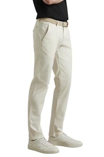 Image of Louis Philippe Men's Slim Fit Mid Rise Pants