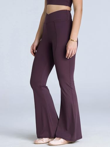 Image of CAVA Tall Hourglass Flared Leggings for Women | V-Waistband, Anti-Camel Toe Design, Tall Fit, Flared Bottoms, Deep Pockets, Sculpting Stretch Fabric