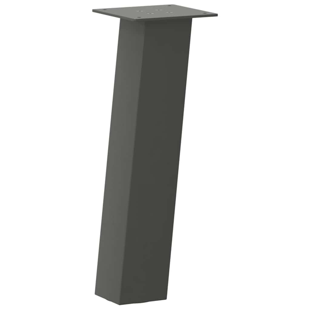 Gambe per tavolino, 4 pezzi, 30 cm in acciaio, antracite
