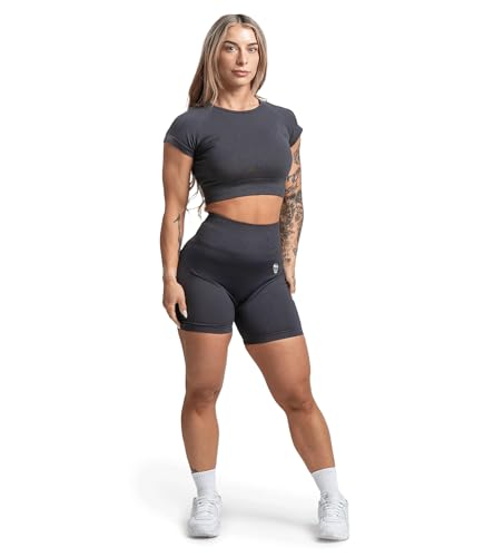 Image of Gymreapers Short Sleeve Workout Tops for Women - Crop Tops for Women Tee - Yoga Athletic Tops for Running, Gym, & Training