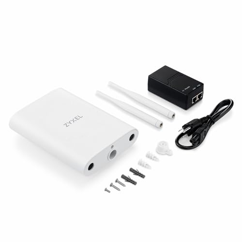 Image of Zyxel WiFi 7 Wireless Access Point | BE5100 | Outdoor IP55 Protection | 2.5Gb 4-Stream Dual-Radio | Smart Mesh MLO | PoE Injector Included | Nebula App /Cloud or Standalone | TAA Compliant | NWA55BE