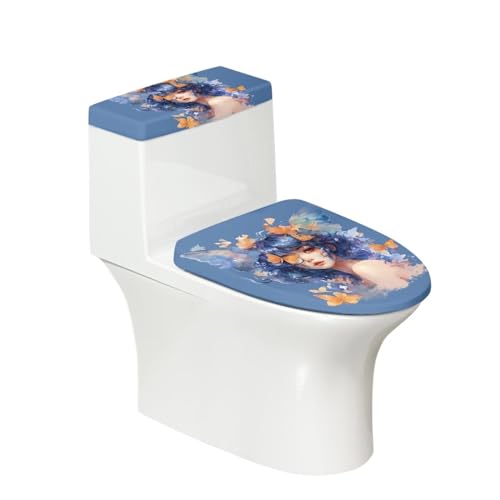 Mayfair Never Loosens Round White Molded Wood Toilet Seat