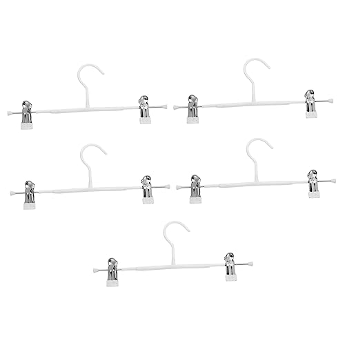 KOMBIUDA Delicate Clip Hangers for Pants 10pcs Non-Slip 360° Rotation Space-Saving