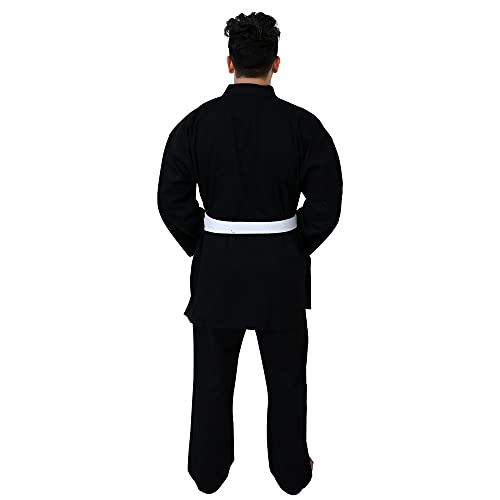 G4 Karate Suit Gi Aikido Training Adult Student Karate Suits Gi Uniform Club & Free Belt Black White 170Cm 180 Cm 190Cm 200 Cm (Black, 4/170) #TOP3