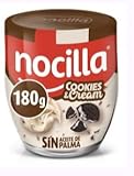 Nocilla Cookies & Cream Pâte à Tartiner, Nouvelle Saveur, Pack de 3 Pots de 180g