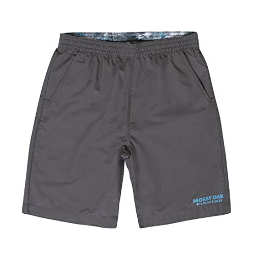 Mossy Oak Men's Standard Fishing Shorts, Swim Trunks, Charcoal, Medium #TOP12
