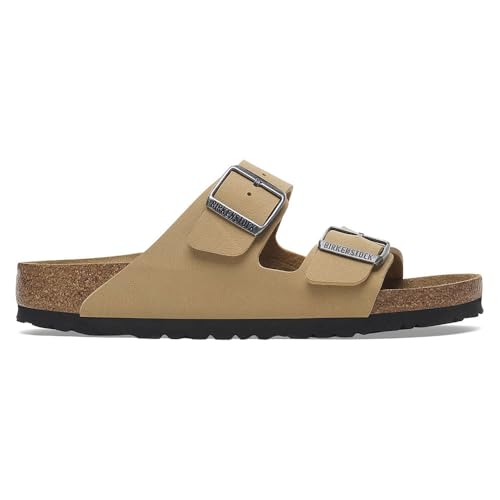 Birkenstock Unisex Arizona BS Birko-Flor Latte Cream Sandals 7 W / 5 M US