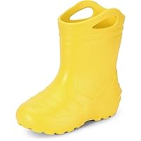 Ladeheid Children's EVA Extra Light Wellington Boots Rainy Wellies Rain Boots KL051-S (Yellow1, UK 7 UK Child = DE 24 EU)