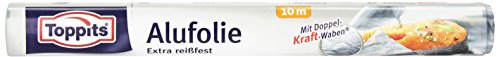 Toppits - Rollo de papel de aluminio (10 m, 1 unidad), color plateado
