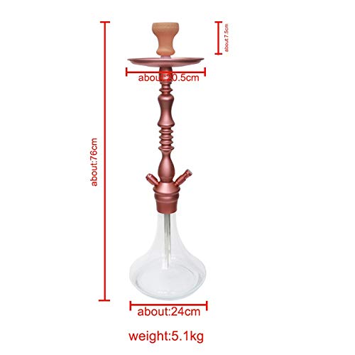 HUANGRONG 1pc Neuer Beruf Qualitäts-großer Huka Shisha-Set mit Silikon Shisha Schlauch Aluminiumlegierung Chicha… – Bild 6