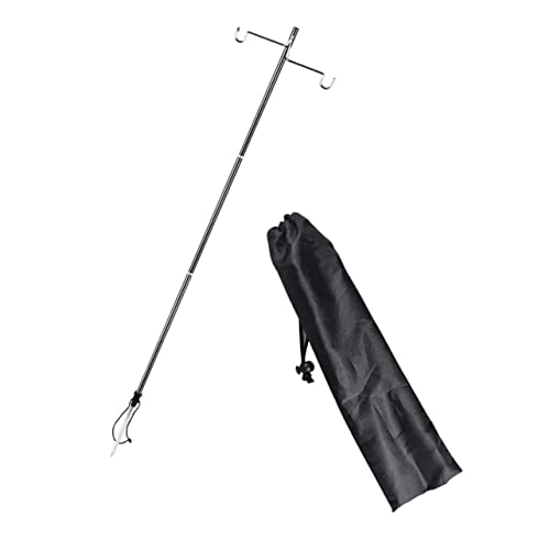 GAROZATION 1set Portable Outdoor Lamp Holder Bracket Rack Carry Bag for Camping Hiking and Fishing Lightweight and Versatile Table Ground Use