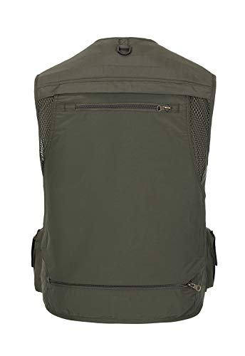 Image of Hbufnha Outdoor Fishing Hunting Vest Multi Pockets Work Cargo Jacket