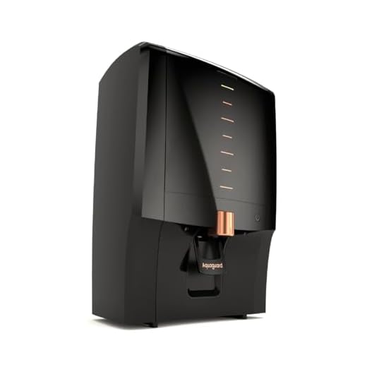 Aquaguard Aura RO+UV+UF+Taste Adjuster(MTDS) with Active Copper & Zinc 7L water purifier,8 stages of purification,suitable for borewell,tanker,municipal water(Black) from Eureka Forbes