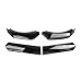 Compatible With Renault Clio 4 5 RS GT 1993-2021 Car Front Bumper Chin Lip Spoilers Body Kits Splitter Skirt Diffuser Protection Guard(Black Red)