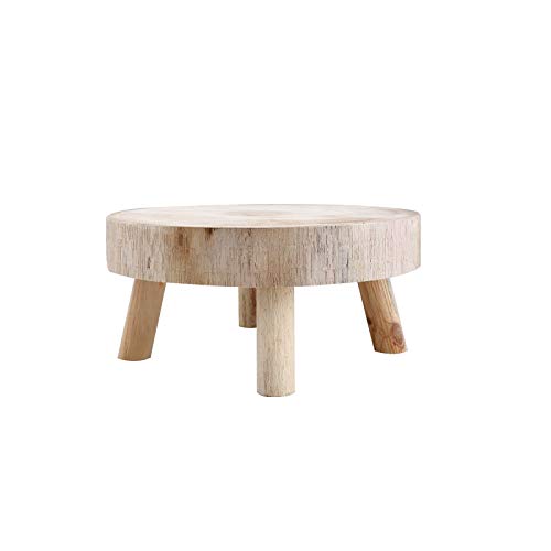 SINGFNH Mini tabouret en bois, étagère décorative rustique pour bonsaï, support vintage en bois pour bureau, salle à manger, décoration intérieure et extérieure