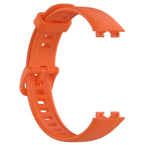 Panda Bobo For Huawei Band 8/Band 9 Replacement Silicone Sport Watch band Strap (Orange) - Image 4