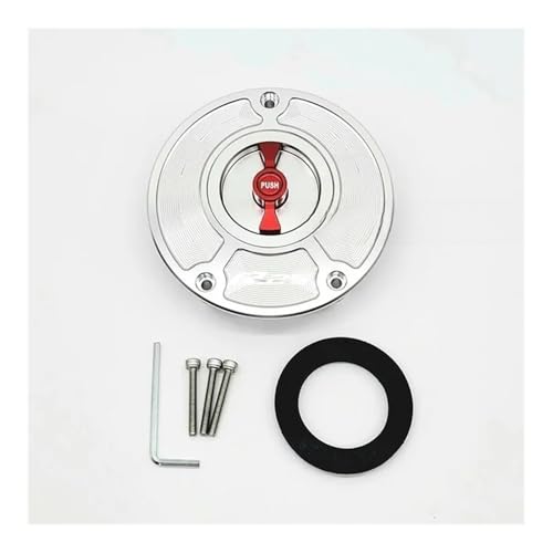 Bouchon de réservoir de carburant pour moto YZF R25 R125 argent et rouge