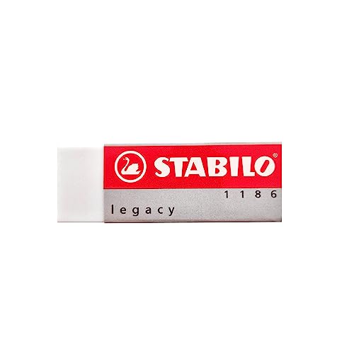 Eraser - STABILO Legacy 1186 - Pack of 5 - White