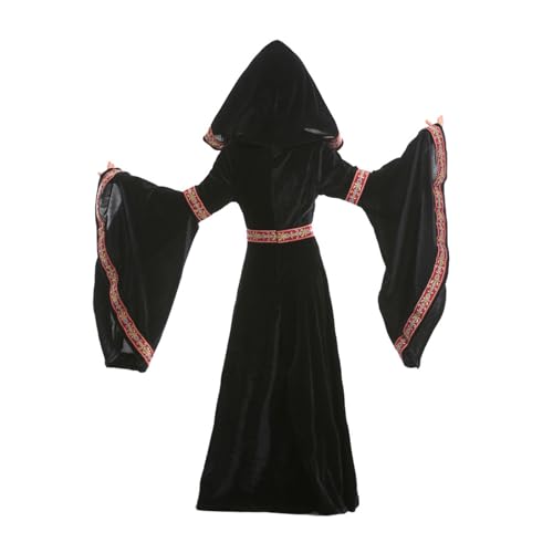 Disfraz Medieval Princesa Niña BJU Talla Small Negro miniatura 2
