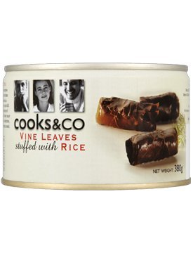 Cooks & Co - Olives & Antipasti - Vine Leaves Stuffed With Rice - 380g (Case of 6)