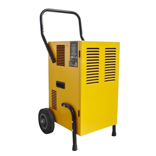 Luftentfeuchter 50L/Tag – 5,5L Tank – Fläche bis 90 m² / 230 m³ – Auto-Modus & Timer –Bautrockner – für Keller, Wohnung, große Räume(Groß)