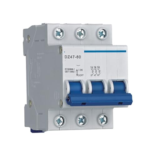 Disjoncteur miniature DZ47-60 3P D6 pour tableau électrique triphasé