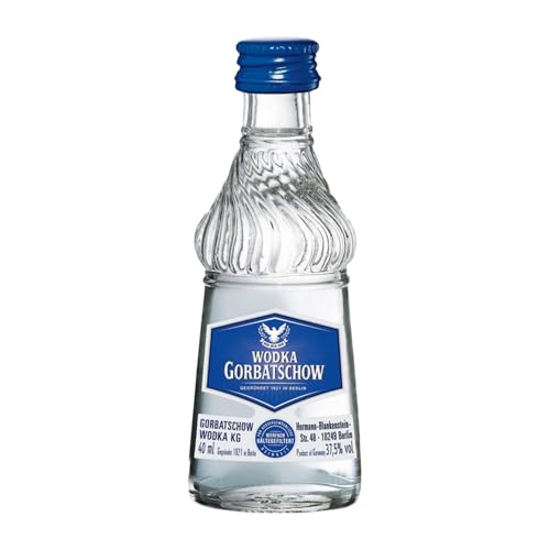 Vodka Caja de 20 unidades Gorbatschow Botellín Miniatura 4 cl
