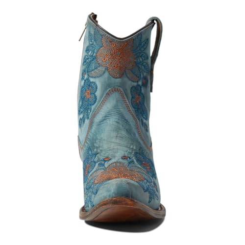 Image of Corral Boots Ld Flowered Embroidery Ankle Boots