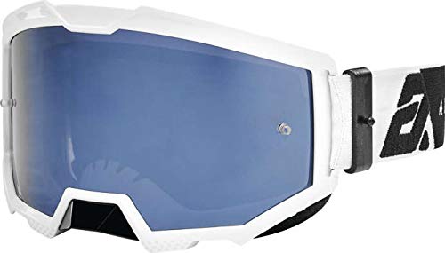 Answer Racing 446156 Apex 3 Goggles With Anti-Fog And Anti-Scratch Lens, Black/White, 40Mm Strap #TOP17