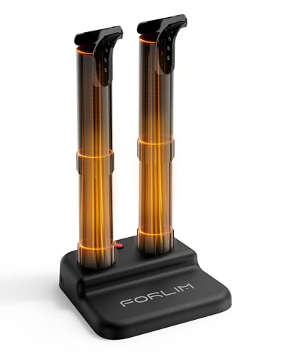 Image of FORLIM Boot Dryer for Work Boots, Silent Shoe Dryers for Sneakers & Gloves | Energy-saving low heat, no fan noise, 18.9 in tall tubes, one-click control for workers, hikers, athletes, dorms, cabins
