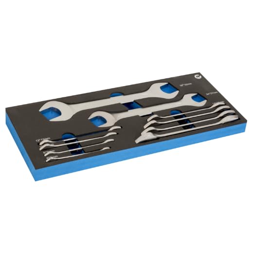 10 llaves fijas IRIMO Module mousse d'outillage pour atelier