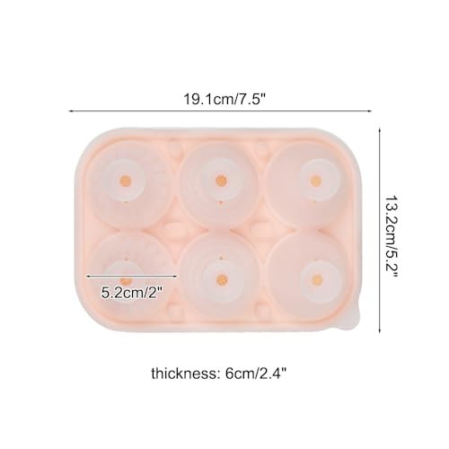 Molde para cubitos de hielo de silicona con tapa miniatura 4