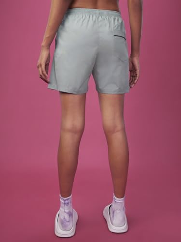 Image of Bewakoof Women's Poplin Solid Regular Fit Boxer Shorts