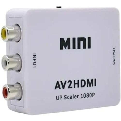 Conversor Adaptador de Vídeo e Áudio RCA para HDMI 1080P - Saída ...