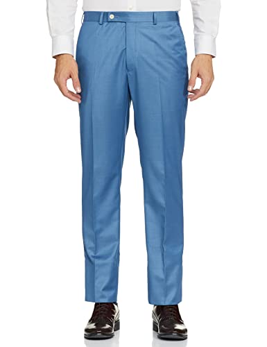 Image of Raymond Rayon Men's Full Sleeve Contemporary FIT Medium Blue Formal Suit