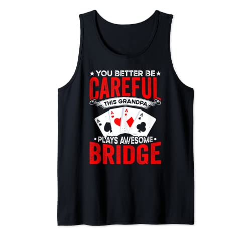 Bridge Card Game Sports Player Lover Expert Bridge Players Camiseta sin Mangas