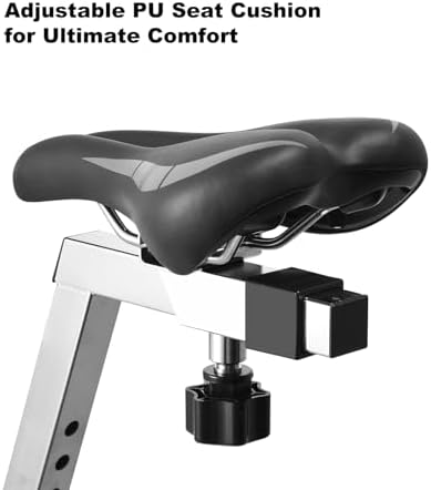 Aquatic Fitness Water Bike - Underwater Spin Bike with Stainless Steel Frame, Adjustable Resistance, Durable PU Seat, PE Pedals for Pool Rehabilitation and Exercise
