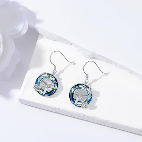 Airplane Earrings Sterling Silver Travel Airplane Dangle Earrings Airplane Jewelry for Women Pilot Aviation Lovers4