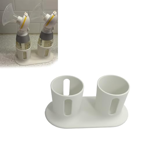 Breast Pump Bottle Holder Compatible with Medela,Stable Milk Bottle Stand,Anti-Tip Design for Spill-Free Pumping and Storage