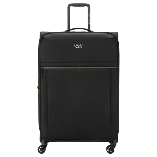 Delsey BROCHANT 3.0 78cm Large Softsided Luggage - Deep Black