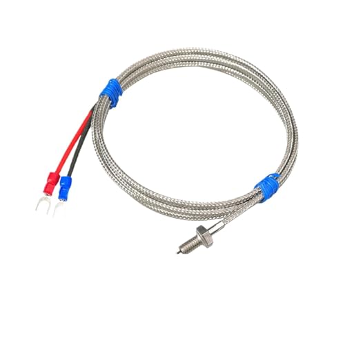 Thermocouple K 1000° sonde de température M6 5 mètres gaine quartz pour four industriel